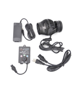 Jebao SOW Wave Maker Flow Pump with Controller for Marine Reef Aquarium (SOW-20), Black