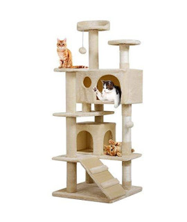 Wg Cat Tree Condo Tower With Scratching Posts Kitty Trees House Bed Furniture