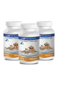 Dogs Joint Support - Ultra Vitamins for Pets - Dogs and Cats - Powerful Minerals - Vitamin c for Dogs - 3 Bottle (360 Chews)