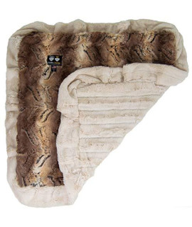 Bessie and Barnie Simba/ Natural Beauty Luxury Ultra Plush Faux Fur Pet, Dog, Cat, Puppy Super Soft Reversible Blanket (Multiple Sizes)