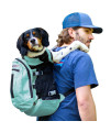 K9 Sport Sack Dog carrier Adjustable Backpack (Large, Plus 2 - Summer Mint)
