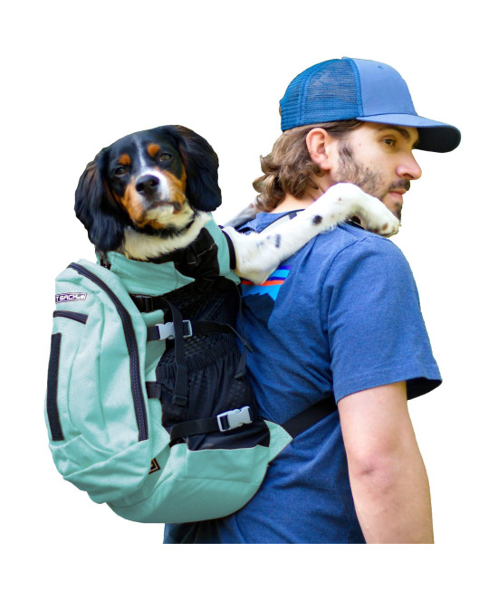 K9 Sport Sack Dog carrier Adjustable Backpack (Large, Plus 2 - Summer Mint)