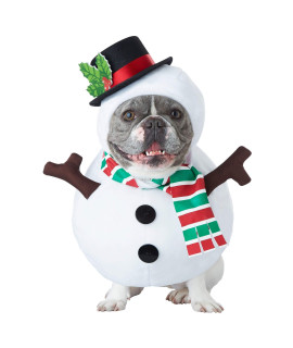 Dog Snowman Costume Small