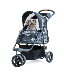 PETIQUE Pet Stroller, Black Camo, One Size, Model Number: ST01040103