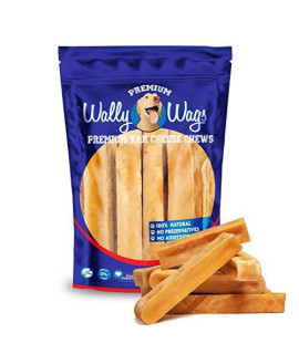 Wally Wags Gold Yak Dog Chews | Grade A Quality, Healthy & Safe for Dogs, Odorless, Treat for Dog, Keeps Dogs Busy & Enjoying, Indoors & Outdoor Use (10 Stick)
