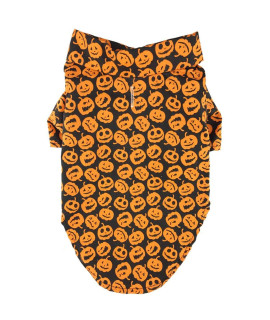 DOGGIE DESIGN Holiday Dog Camp Shirt - Halloween Jack-0-Lanterns