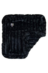 BESSIE AND BARNIE Black Puma Luxury Ultra Plush Faux Fur Pet, Dog, Cat, Puppy Super Soft Reversible Blanket (Multiple Sizes), "m- 36"" x 28""" (BLNKT-BP-MD)