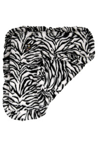 BESSIE AND BARNIE Zebra Luxury Ultra Plush Faux Fur Pet, Dog, Cat, Puppy Super Soft Reversible Blanket (Multiple Sizes)