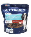 Authority Gut Health Probiotic Support Jerky Sticks Dog Treats (Beef and Bacon) and Tesadorz Resealable Bags