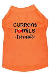 Mirage Pet Products Family Favorite Screen Print Dog Shirt Orange XS