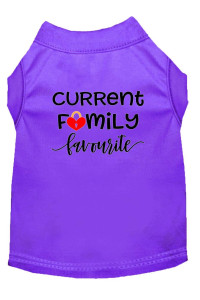 Mirage Pet Products Family Favorite Screen Print Dog Shirt Purple XS