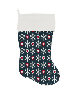 Mirage Pet Products Snowflakes and Hearts christmas Stocking