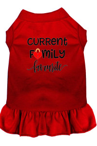 Mirage Pet Products Family Favorite Screen Print Dog Dress Red 4X