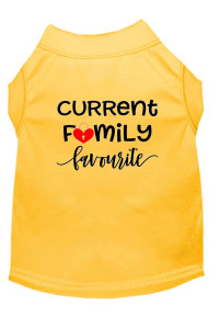 Mirage Pet Products Family Favorite Screen Print Dog Shirt Yellow Med