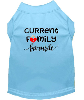 Mirage Pet Products Family Favorite Screen Print Dog Shirt Baby Blue