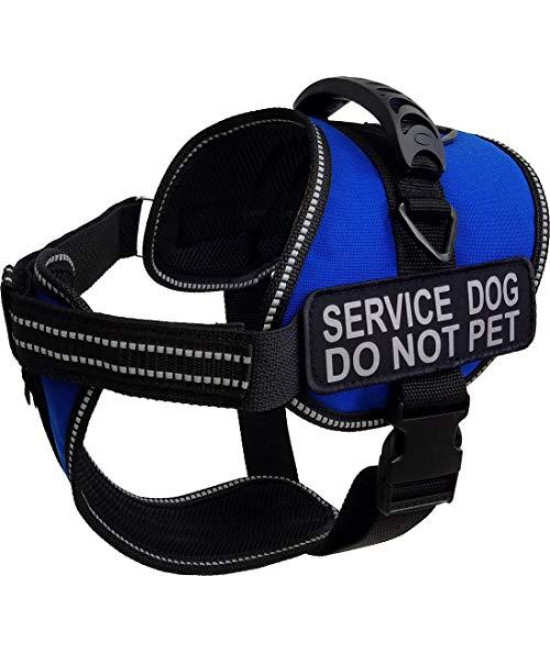 ActiveDogs Padded Air-Tech Service Dog Harness Vest - 13 Color Variety (XL - Girth 29"-40", Royal Blue)