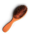 Mushroomcat Handmade Boar Bristle Hair Brush Dog Cat Brush for Grooming Fluffy Clean Hair Dandruff Brush