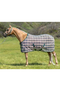 Kensington Platinum SureFit Protective Fly Sheet for Horses - SureFIt Cut with Snap Front Chest Closure - Made of Grooming Mesh This Sheet Offers Maximum Protection Year Round