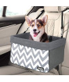 JESPET & GOOPAWS Dog Booster Seats for Cars, Portable Dog Car Seat Travel Carrier with Seat Belt for 24lbs Pets