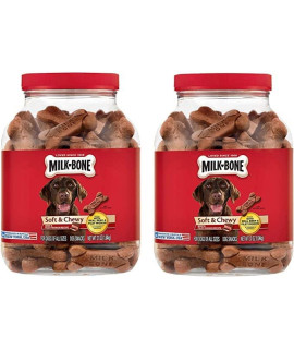 .Milk-Bone Soft & Chewy Dog Snacks (Beef & Filet Mignon Recipe) 37oz (2-Pack (37oz))