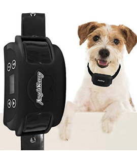 AngelaKerry Wireless Dog Fence System with GPS, Outdoor Pet Containment System Rechargeable Waterproof Collar 850YD Remote for 15lbs-120lbs Dogs (Black, 1pc GPS Receiver by 1 Dog)