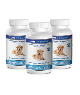 Dog Immune System Vitamins and Supplements - Dogs Immune Support - Advanced CHEWABLE Treats - Premium - Older Dog Care - 3 Bottles (270 Chews)