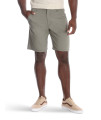 Wrangler Authentics Mens Performance Comfort Flex Flat Front Short, Army Green, 38