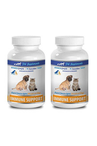 Canine Immune Support - PET Immune Support - Dogs and Cats - VETS Choice - Chews - Dog Milk Thistle - 2 Bottles (180 Treats)