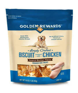 Vibrant Life Biscuit Wrapped with chicken Dog Treats, NET WT 16 oz (cPB16)