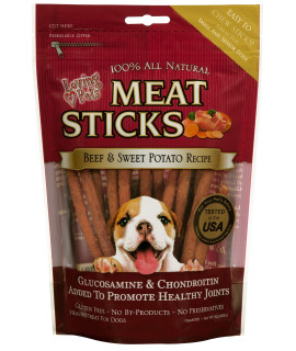 Loving Pets Meat Sticks Dog Treats Sweet Potato and Beef Recipe
