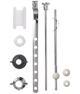 PF WaterWorks PF0907 Pop-Up Drain Repair Kit - Threaded Adjustable center PivotBall Rod with 3 Nuts, gasket, 3 Sizes of Balls, with Pull RodLinkage, chrome