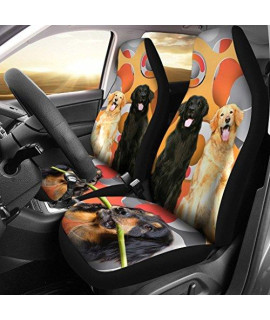 Cute Hovawart Dogs Print Car Seat Covers