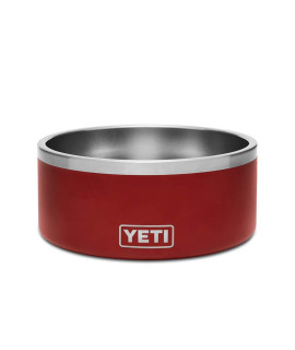 YETI Boomer 8, Stainless Steel, Non-Slip Dog Bowl, Holds 64 Ounces, Brick Red
