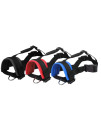 Head Strap Dog Muzzle Prevent from Taking Off by Paws for Small,Medium and Large Dogs(M/Blue)