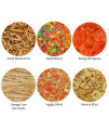 Treat Assortment 6 Pack - Pet Treat with Mix of Dried Fruits, Dried Insects, & Other Crunchies - for Sugar Gliders, Hedgehogs, Squirrels, Rabbits, Marmosets, Rats, Hamsters - Sample Variety
