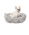 Fringe Studio Pet Bed, Nosey Dog Spot Round Cuddler, 29 x 24 x 9 (215003), Medium