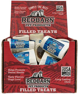 Redbarn Beef Filled Bone for Dogs, Small, 20 Count, 2 Pack
