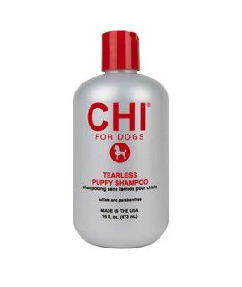 cHI Tearless Puppy Shampoo for Dogs, 16 oz Best gentle Tearless Puppy Shampoo Sulfate Paraben Free, pH Balanced for Dogs, Made In the USA
