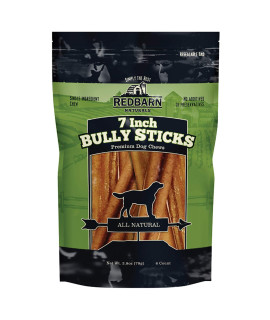 Redbarn 7" Bully Sticks for Dogs (6-Count, Pack of 15)
