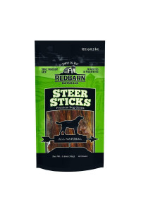 Redbarn Steer Sticks 5" Dog Treat 6-Count (Pack of 24)