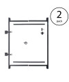 Adjust-A-Gate Steel Frame Lockable 2-Way Gate with Installation Building Kit, 36"-60" Wide Opening Up to 7' High