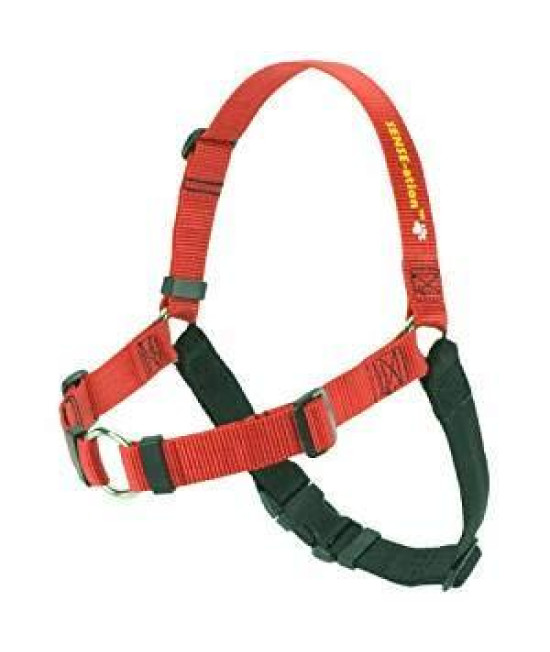 Softouch The Original Sense-ation No-Pull Dog Training Harness (Red, Extra Small, Wide)