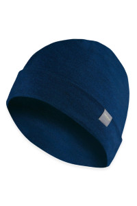 MERIWOOL Unisex Merino Wool cuff Beanie Winter Hat for Men and Women Navy