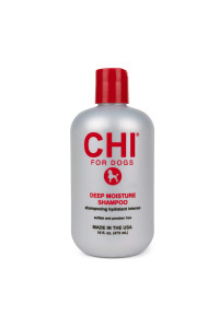CHI Deep Moisture Shampoo for Dogs, 16 oz | Best Moisturizing Dog Shampoo for Dogs with Dry Skin | Sulfate & Paraben Free, pH Balanced for Dogs, Made In the USA