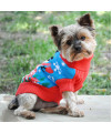 DOGGIE DESIGN Combed Cotton Ugly Snowman Holiday Dog Sweater (Large)