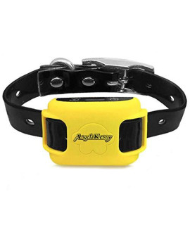 AngelaKerry Wireless Dog Fence System with GPS, NO Electric Shock, Outdoor Pet Containment System Rechargeable Waterproof Vibration Collar 850YD Remote for 15lbs-120lbs Dogs (Yellow)