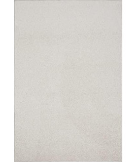 Ambiant Pet Friendly Solid Color Area Rugs Off White - 15 X 225 Mat (18X27)