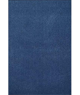 Ambiant Pet Friendly Solid Color Area Rugs Royal - 15 X 225 Mat (18X27)