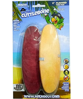 A&E cage company Flavored 6in cuttlebone Flavored Twin Pack