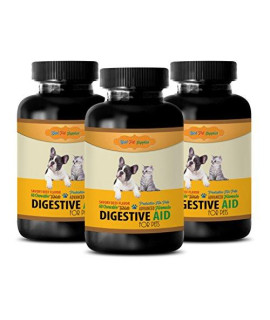 Digestive Health cat Treats - PET Digestive AID - Dogs & Cats - Amazing PROBIOTICS Benefits - Chews - Digestive aid for Cats - 180 Treats (3 Bottle)